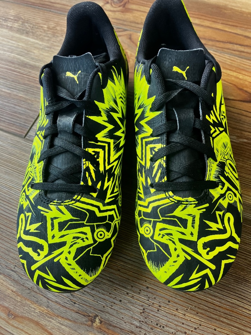 PUMA  Christian Pulisic Tacto II FG Soccer Cleats Youth Size 3 Yellow Black